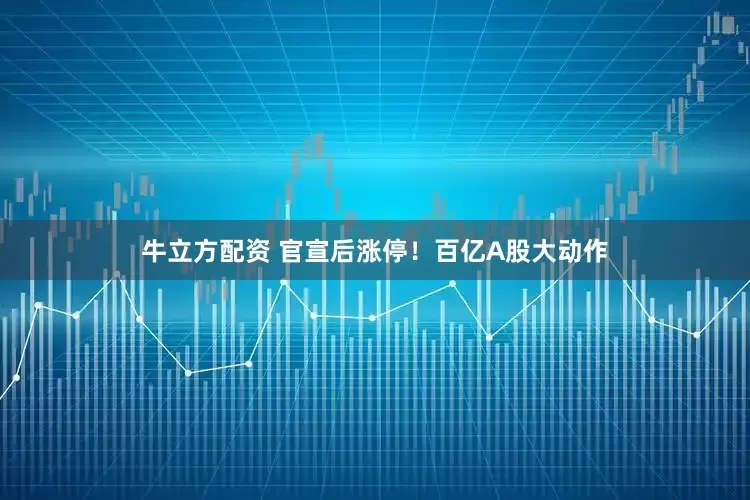 牛立方配资 官宣后涨停！百亿A股大动作