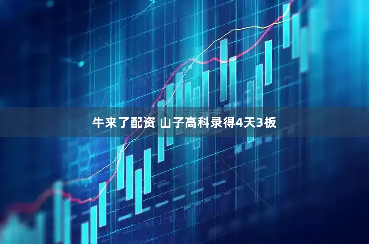 牛来了配资 山子高科录得4天3板